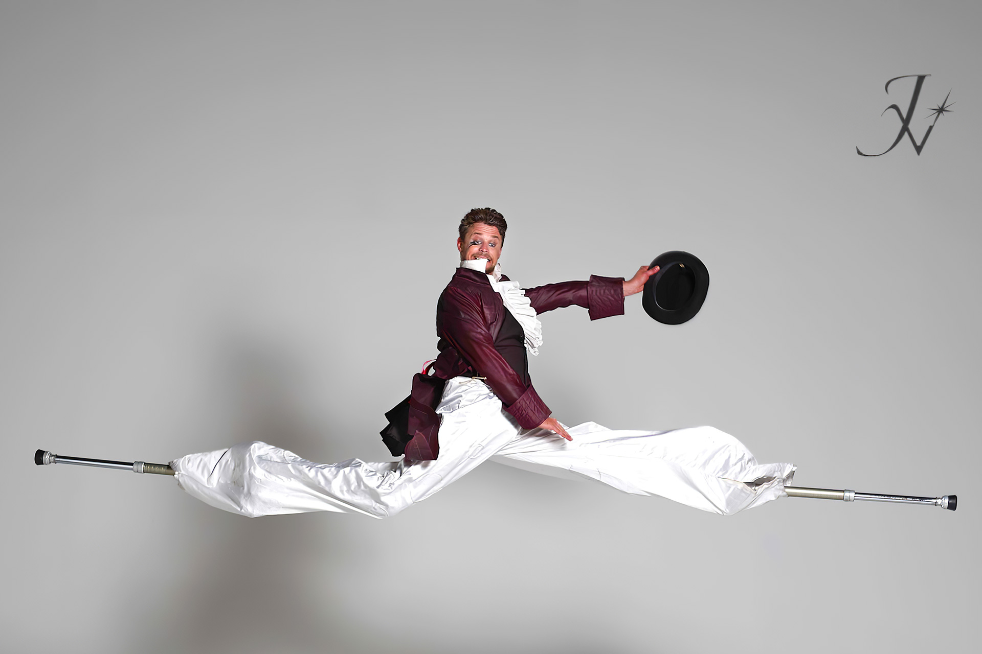 Jumper sur échasse